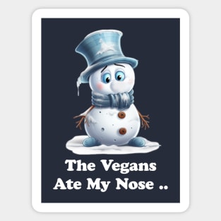 Funny Christmas Snowman Sticker